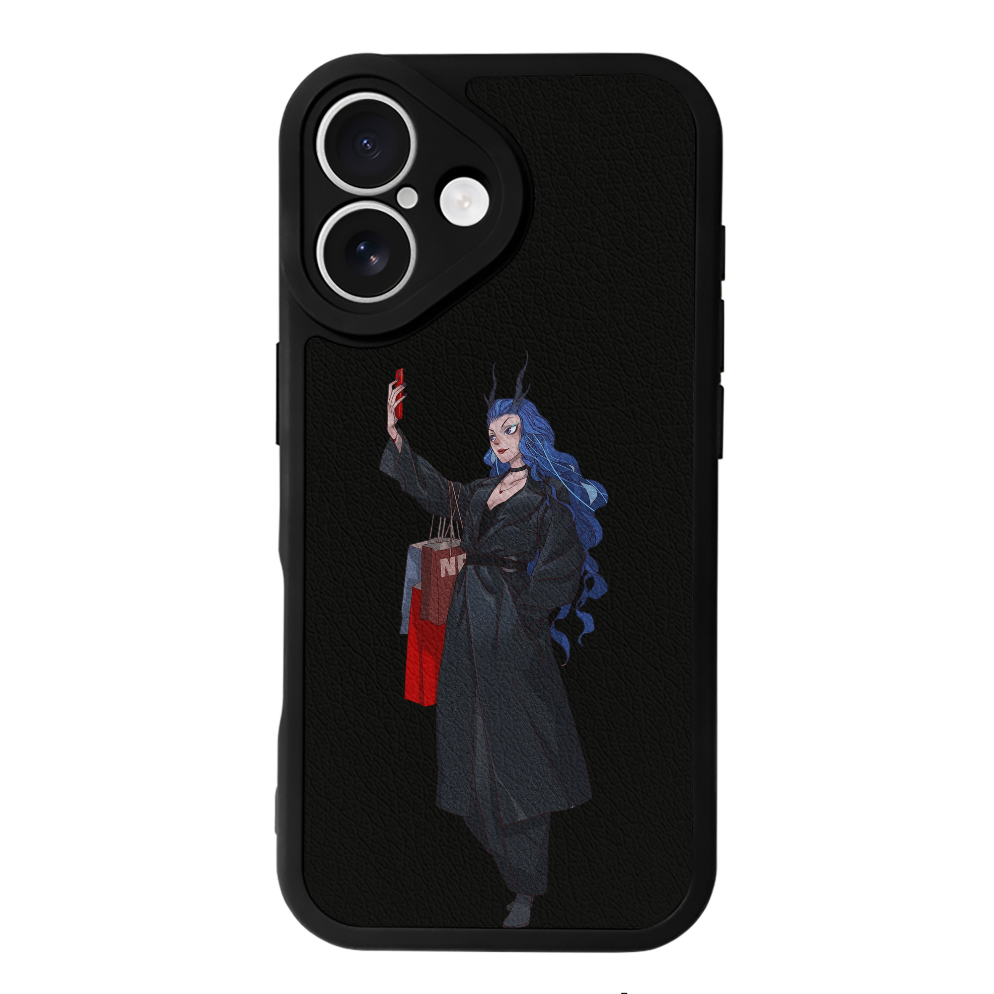 （画像用） Ne Zha 2 ナタ 魔童の大暴れ 【iPhone 16シリーズ対応】シリコンスマホケース（レザー調） 材質：シリコン
